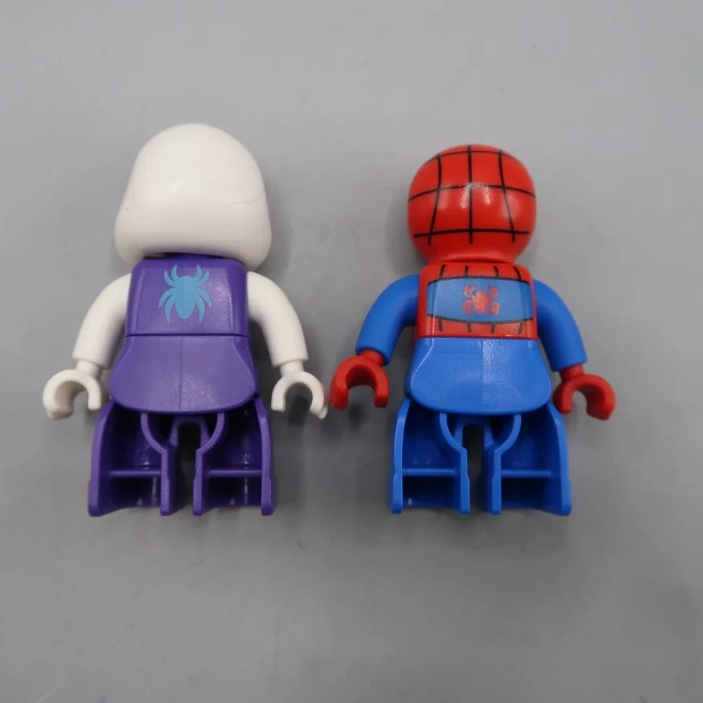 Duplo Figure Marvel Ghost White Spidey & Comic Spiderman Mini Figures